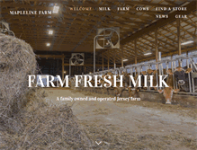 Tablet Screenshot of maplelinefarm.com